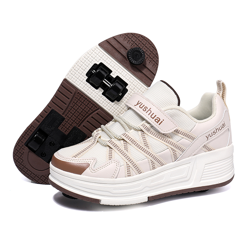 Running Shoes Men - Automatische, intrekbare, onzichtbare, vierwielige, loopbare skateboardschoenen