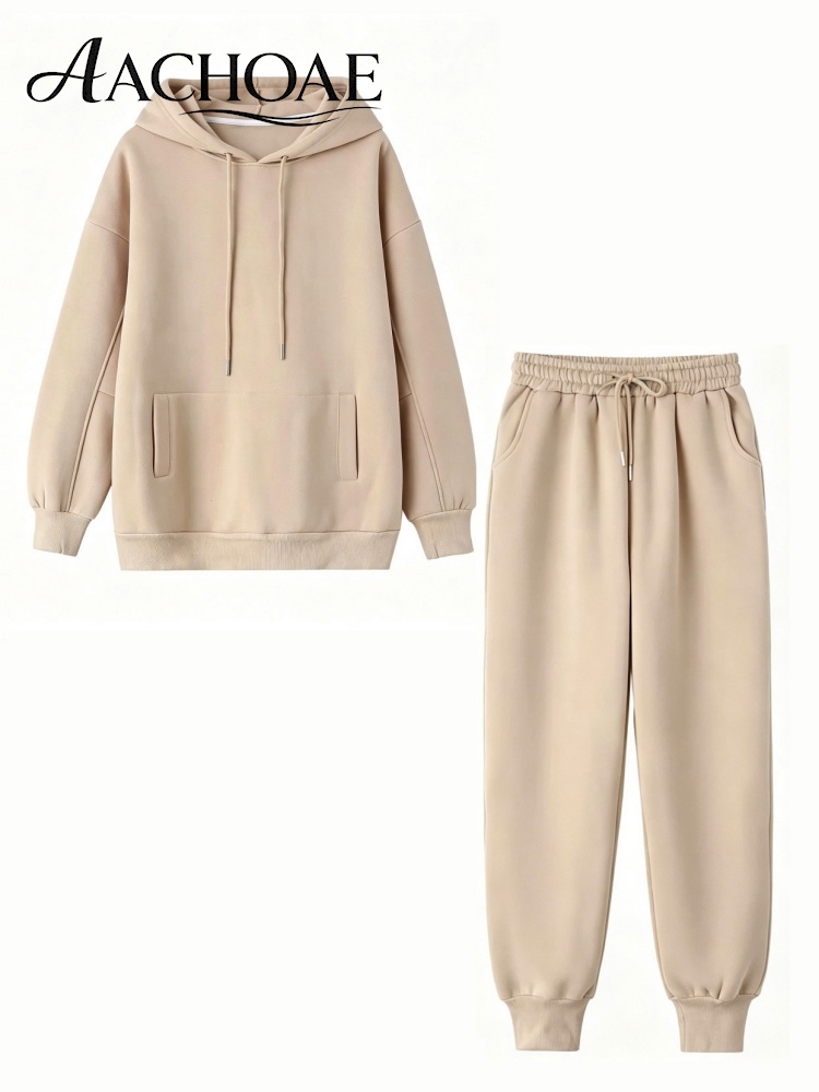 Joggers Pants - AACHOAE Dames trainingspak met capuchon en