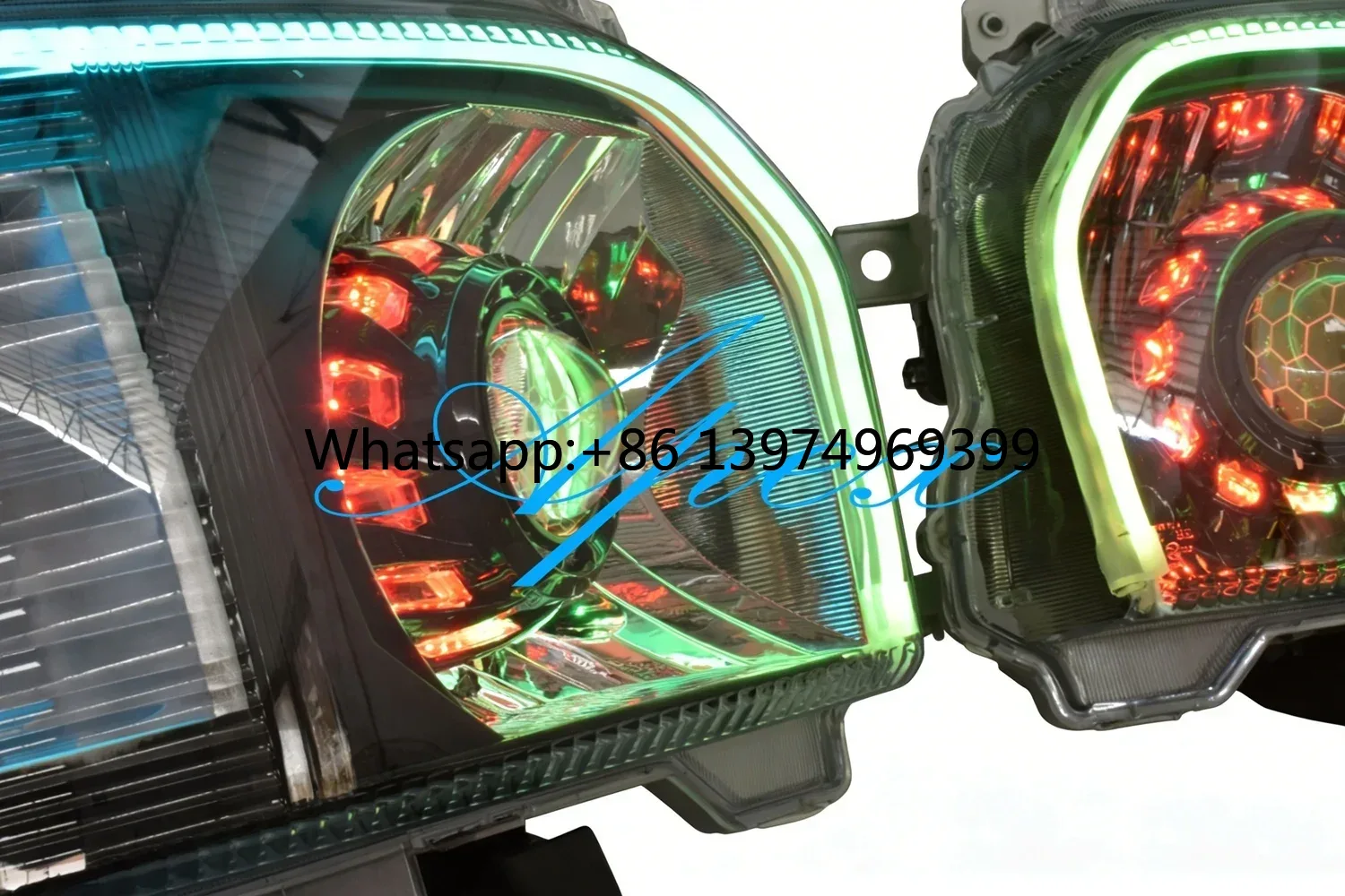 Running Headlamp - LED-koplampunit voor de Hiace-bus KDH200, zwarte