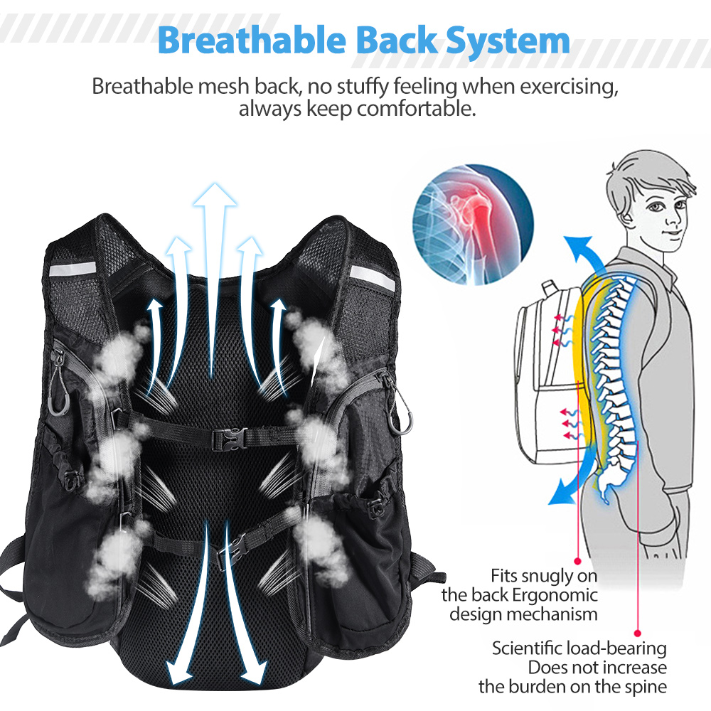 Hardlooprugzakvest met waterfl - Hydration Vest recensie en prijs
