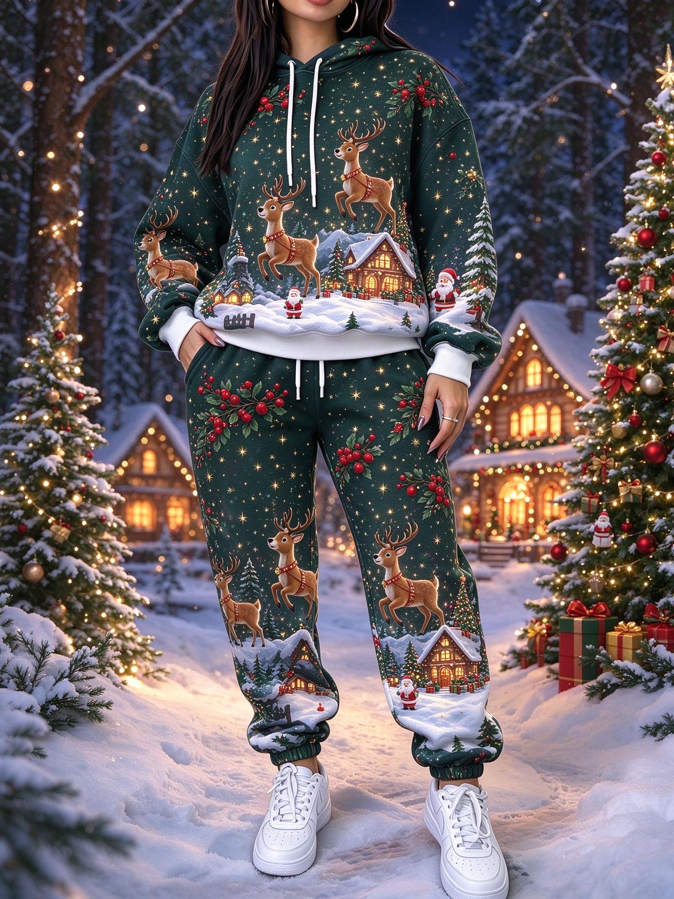 Dames Kerst 2-delige trainings - Joggers Pants recensie en prijs