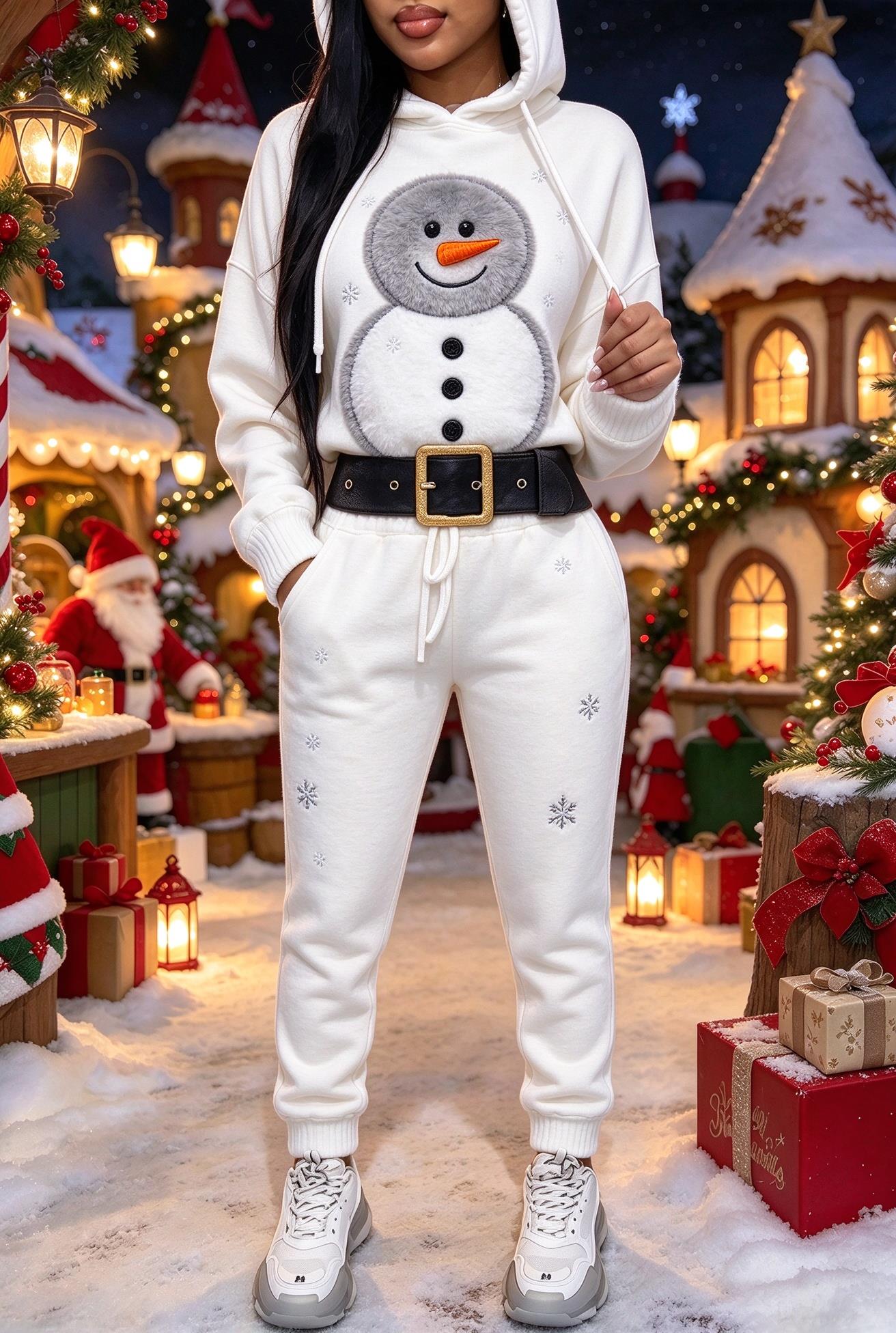 Dames Kerstset van imitatiebon - Joggers Pants recensie en prijs